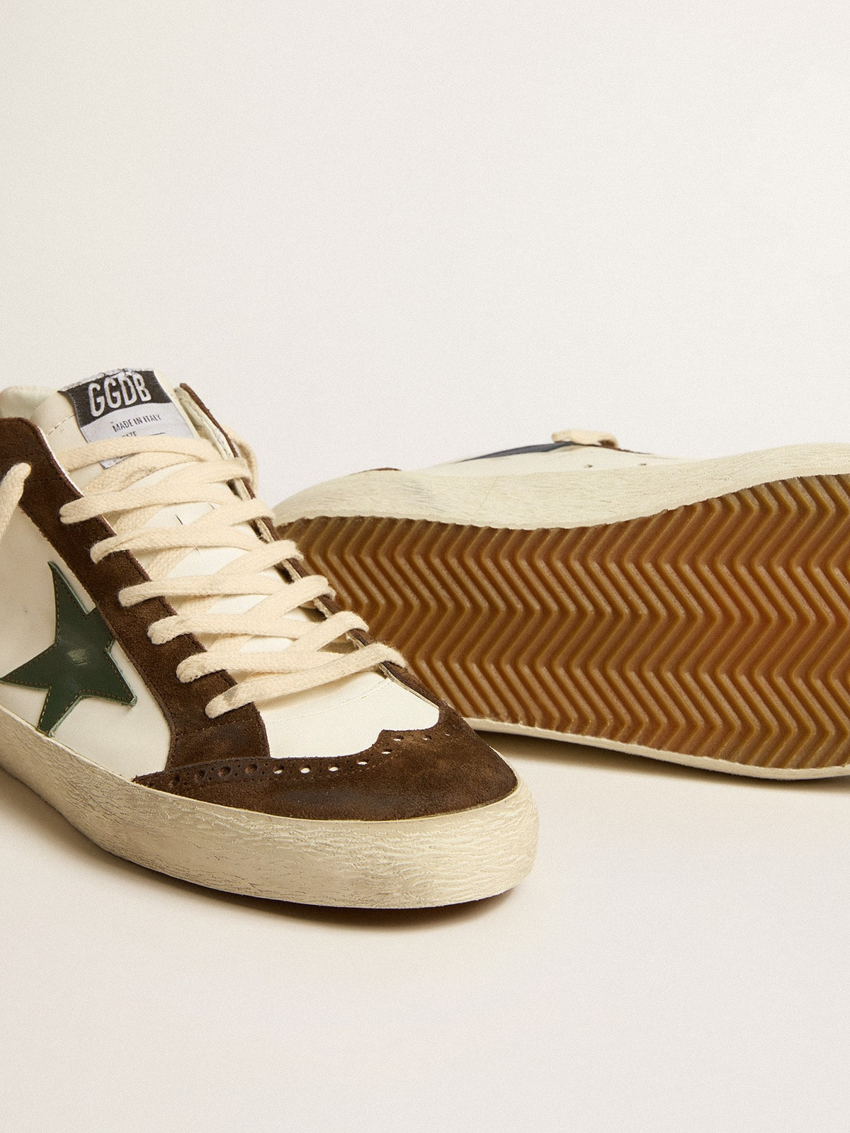 Mid Star with green leather star and blue leather flash - 4