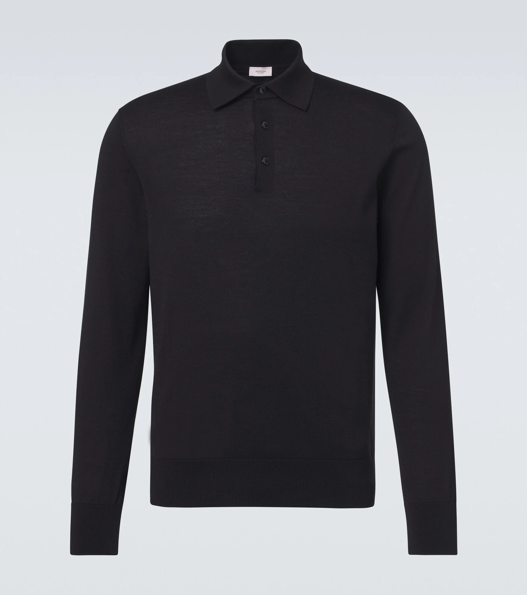 Wool polo sweater - 1