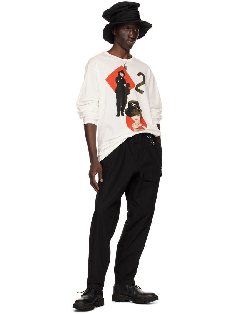 Yohji Yamamoto Off-White Print Long Sleeve T-Shirt outlook