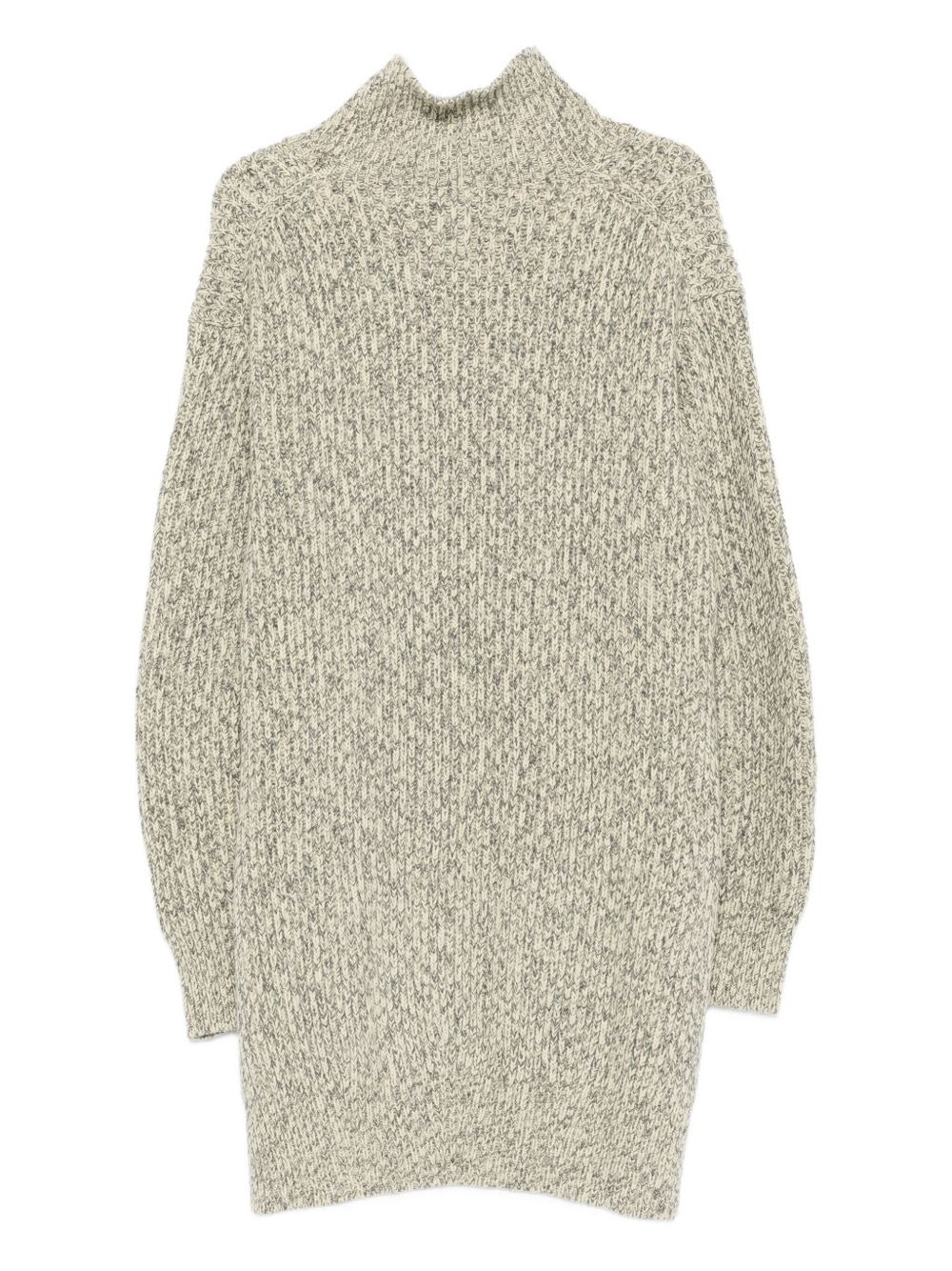 high-neck long-sleeve sweater - 2