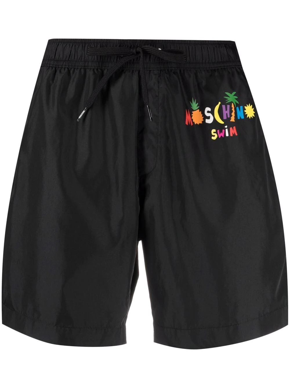 logo print swim shorts - 1