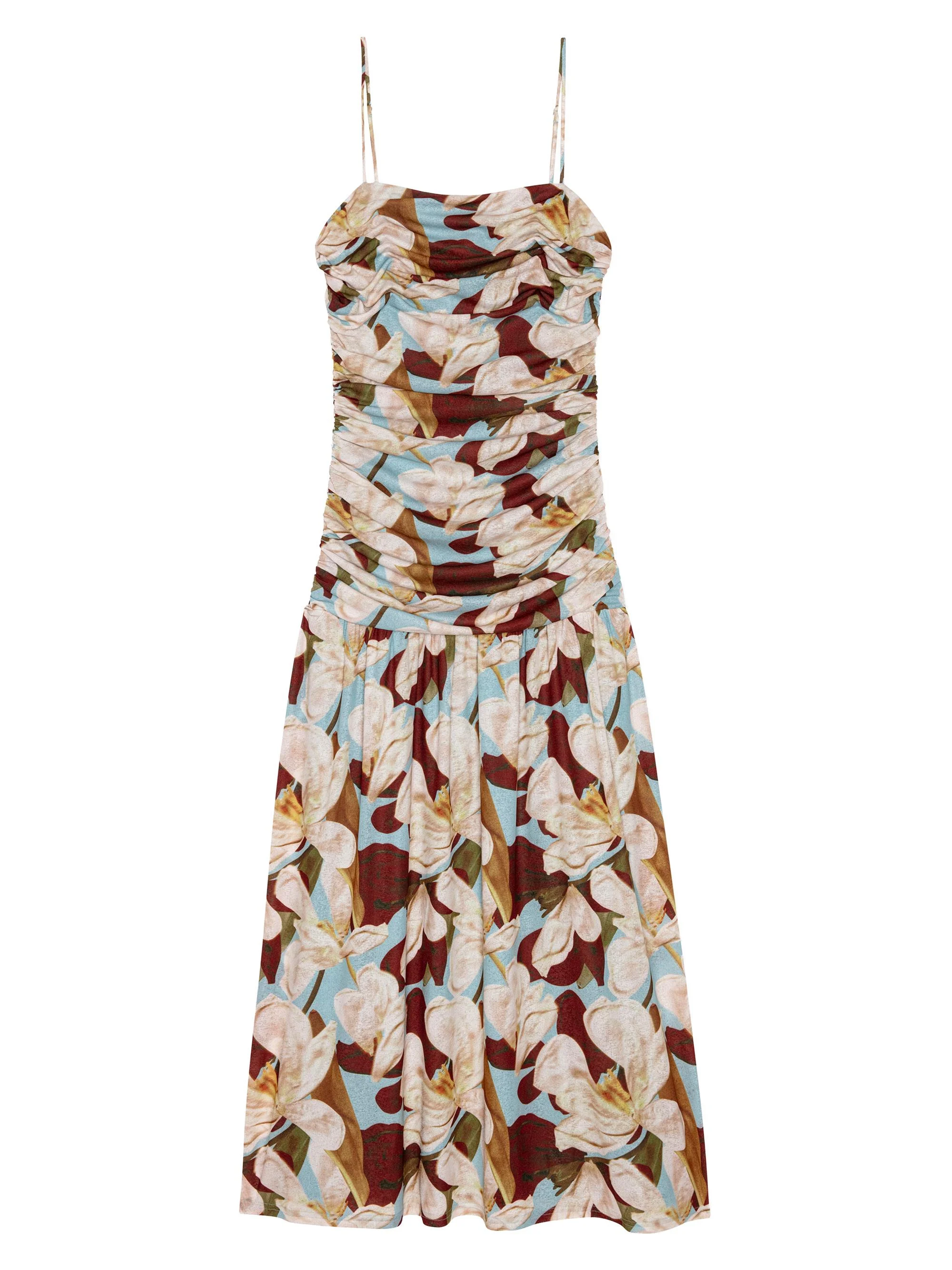 Women's Dolly Floral Print Dress - Plumeria - 1