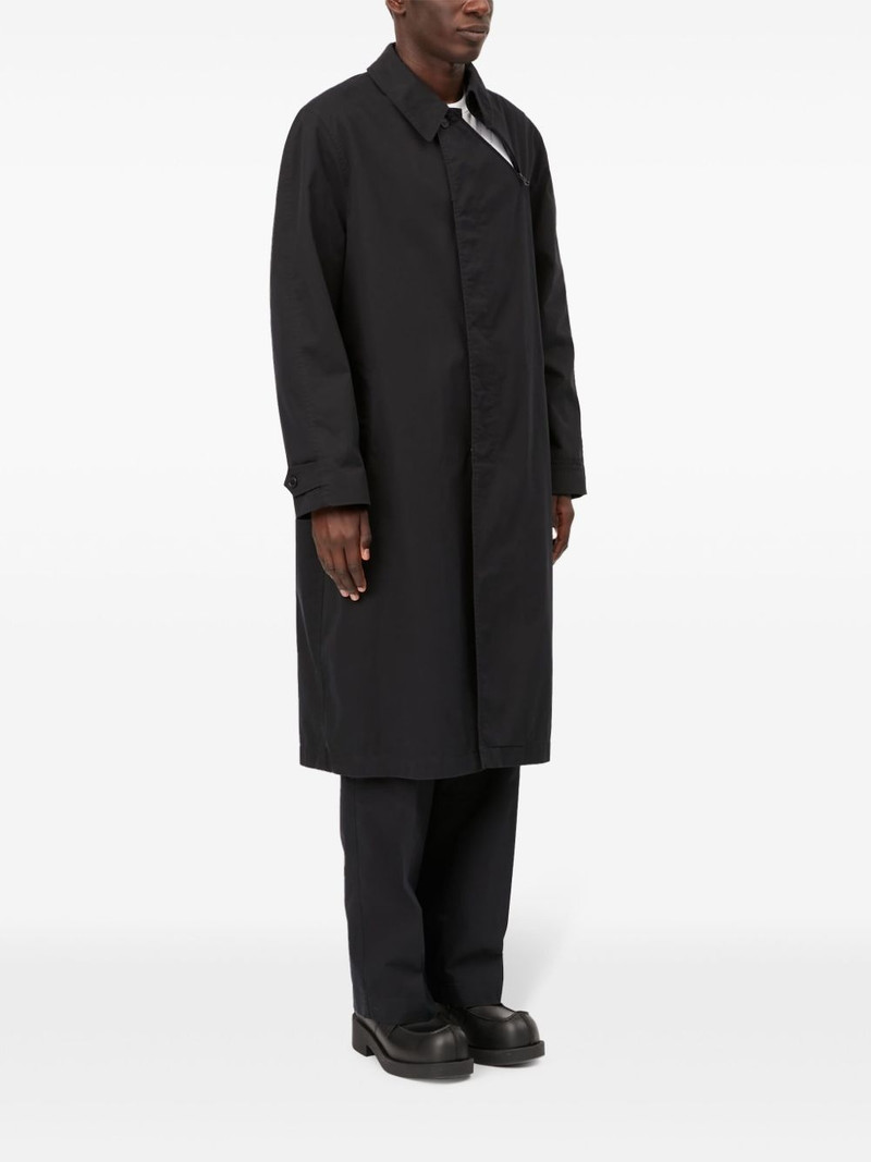 zip-detail cotton trench coat 3