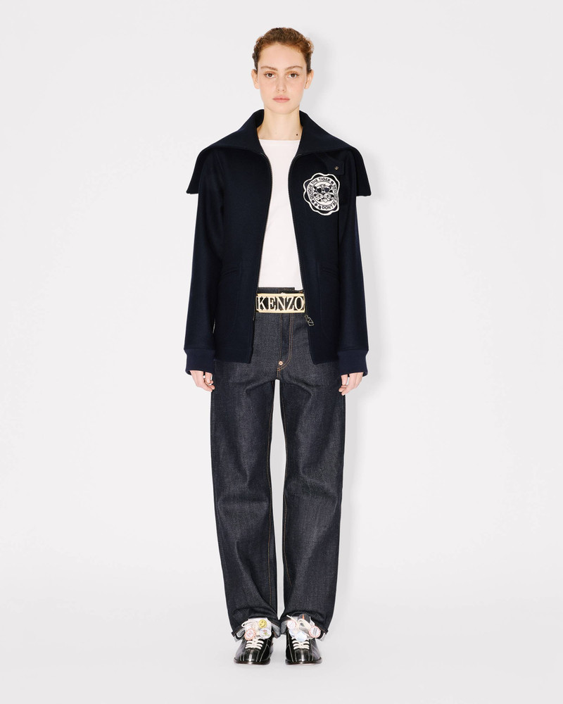 'KENZO Badges' peacoat in mixed wool 4