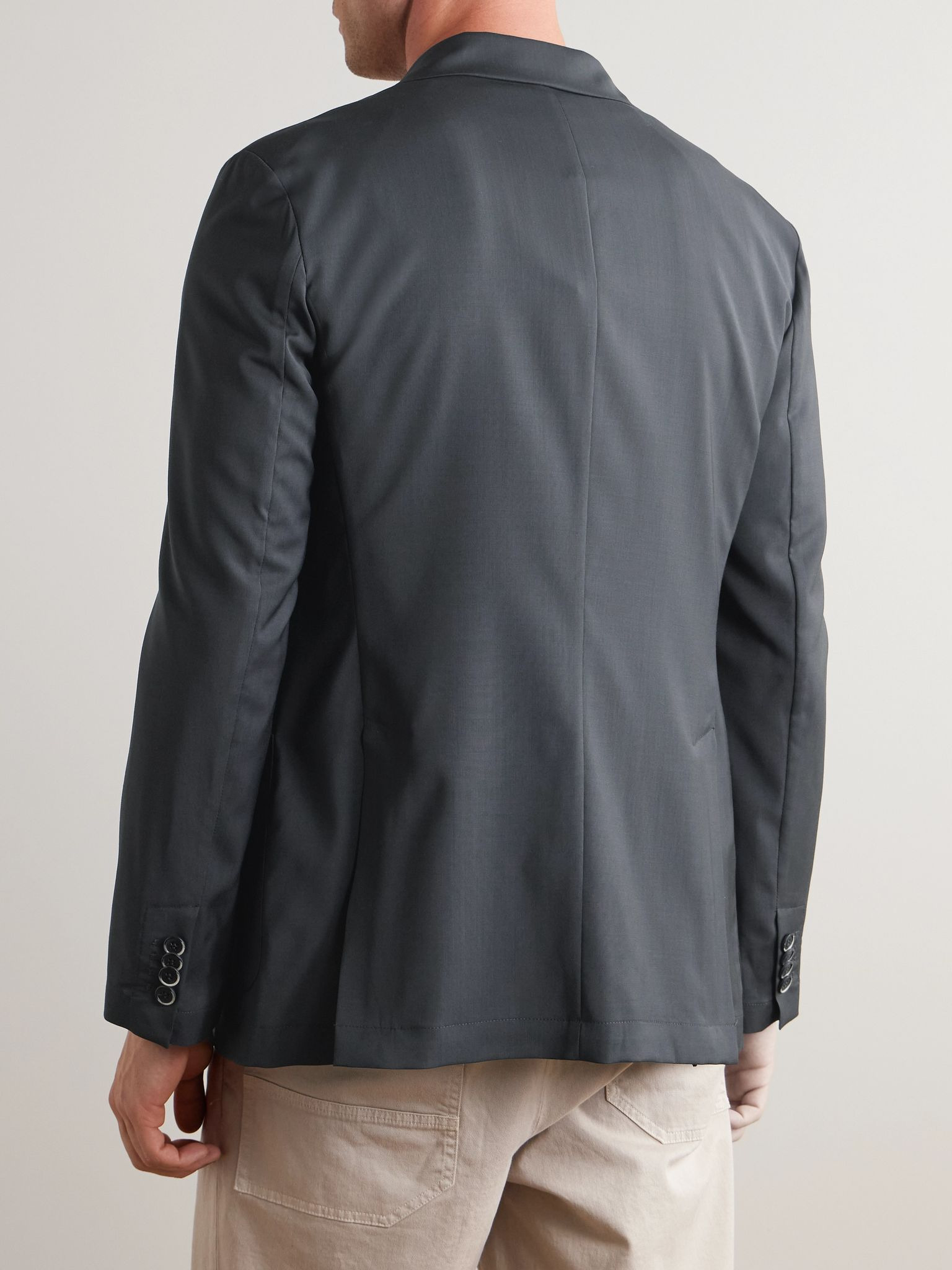 Borgo Virgin Wool-Blend Suit Jacket Gray - 3