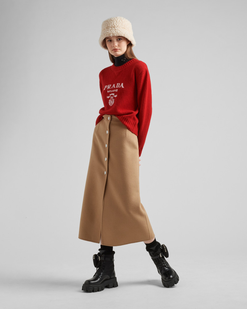 Prada Wool and cashmere crew-neck sweater outlook