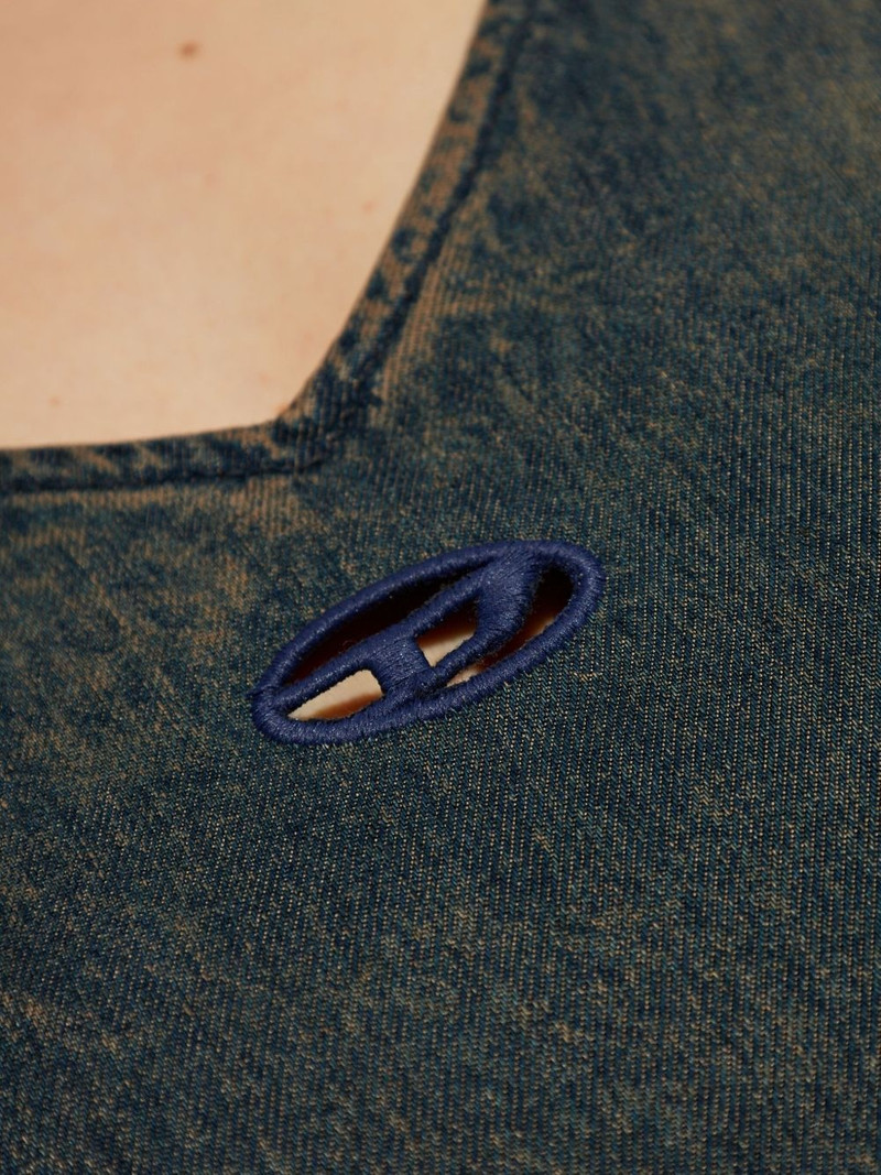 De-Beld-S V-neck denim dress 5