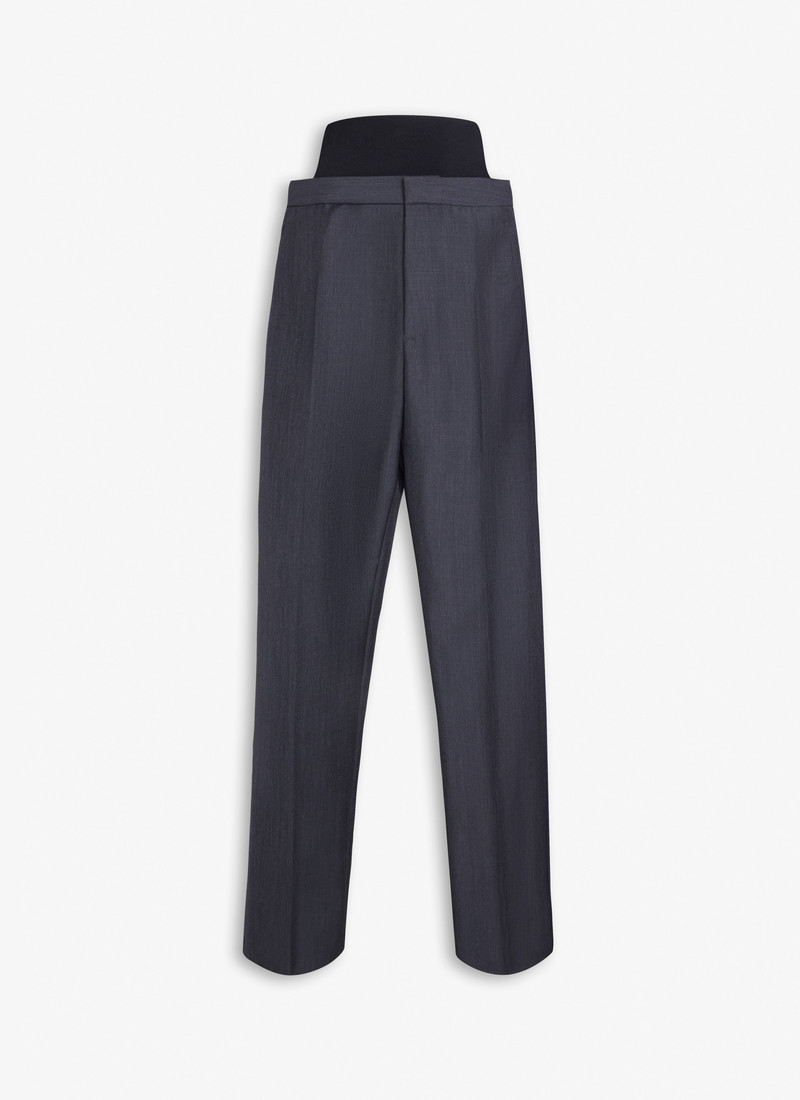 TAILORED TROUSERS WITH KNIT BAND 1