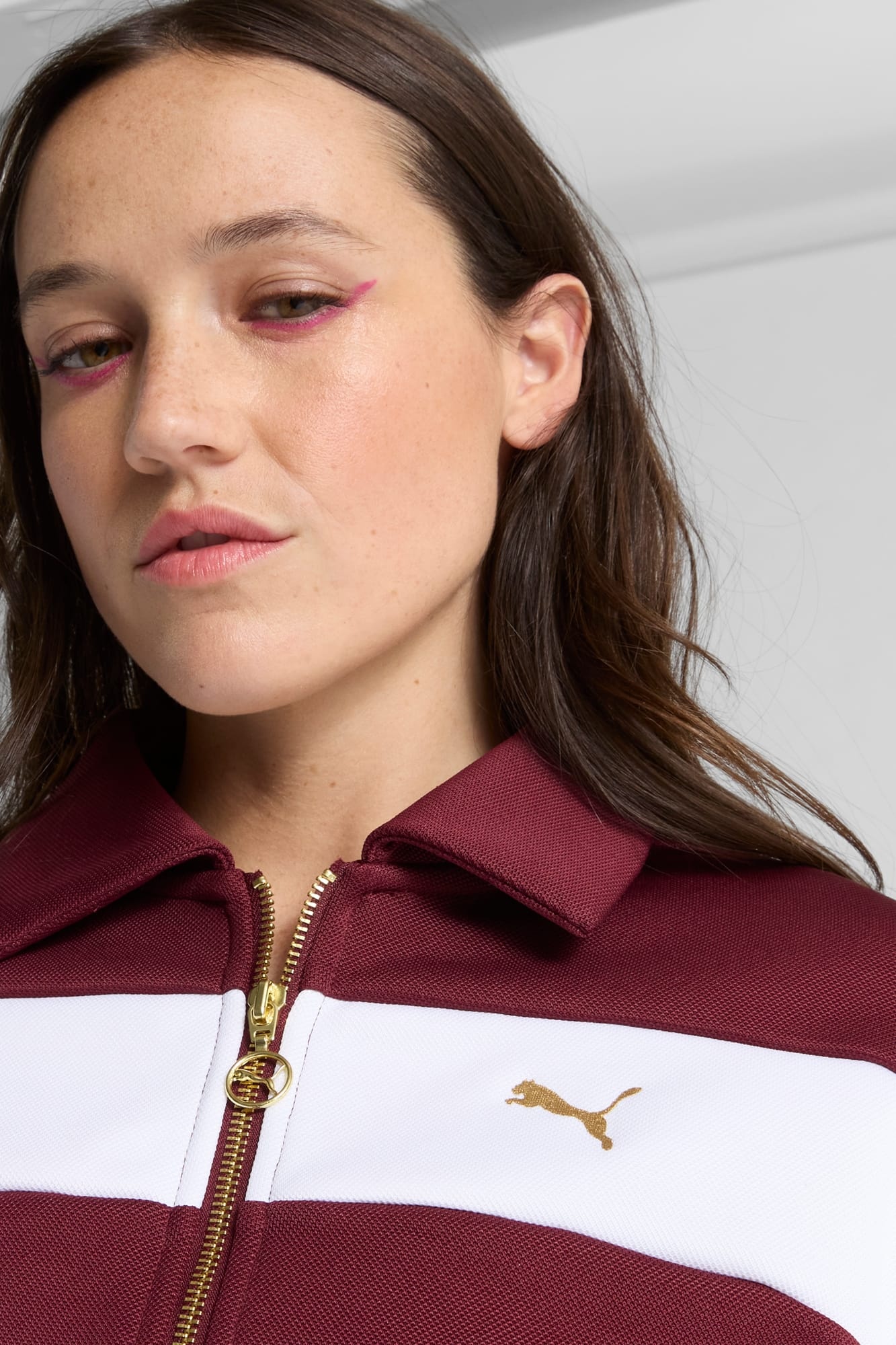 ★PUMA★ Relaxed Crop Track Jacket Ruby 63379596 Puma - Relaxed Cropped Track Jacket | HBX - Globally Curated
