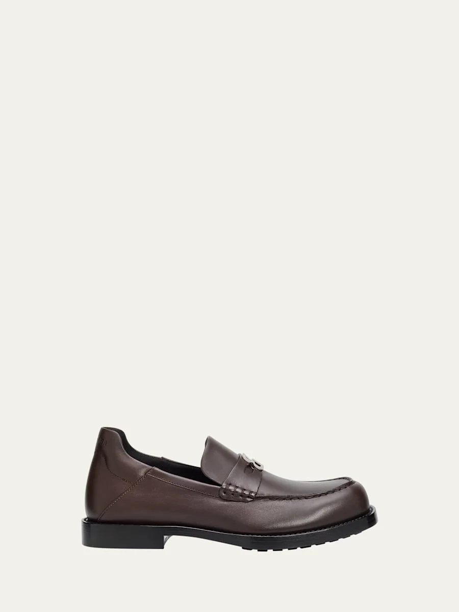Silenzio Intrecciato Leather Loafers - 1