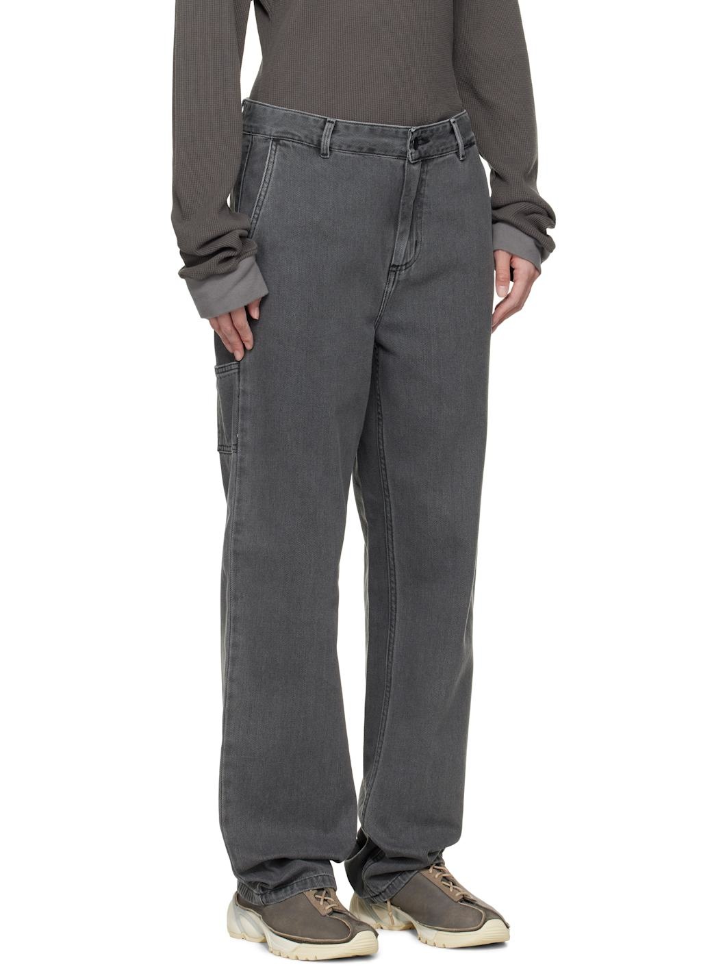 Black Pierce Pant Straight Jeans - 2