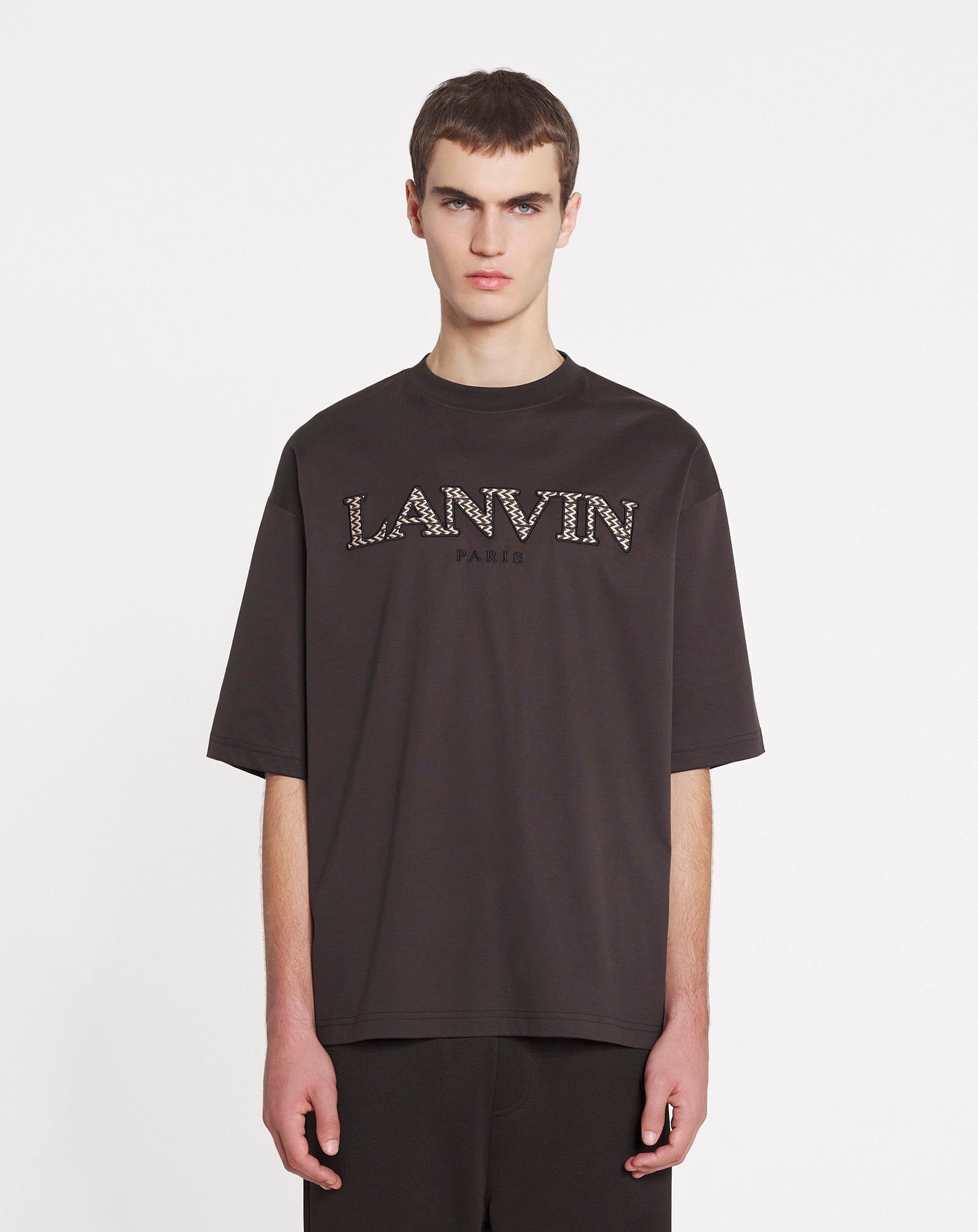 OVERSIZED EMBROIDERED CURB T-SHIRT - 3
