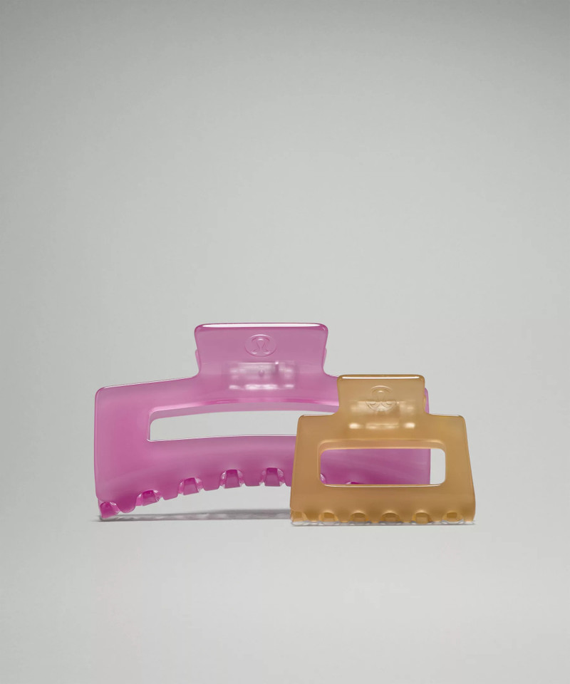 Extra Large + Medium Claw Hair Clips *2 Pack 1