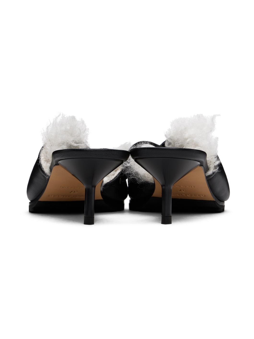 Black Kitten Mules - 2