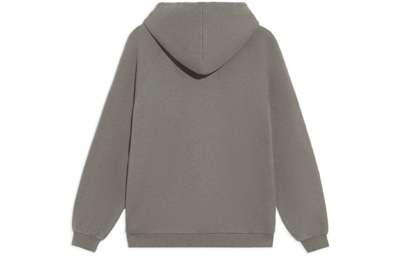 Li-Ning Li-Ning Vital Series Logo Embroidered Sports Pullover Hoodie 'Grey' AWDS232-2 outlook