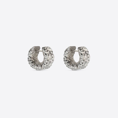 BALENCIAGA Alu Hoop Earrings  in Silver outlook