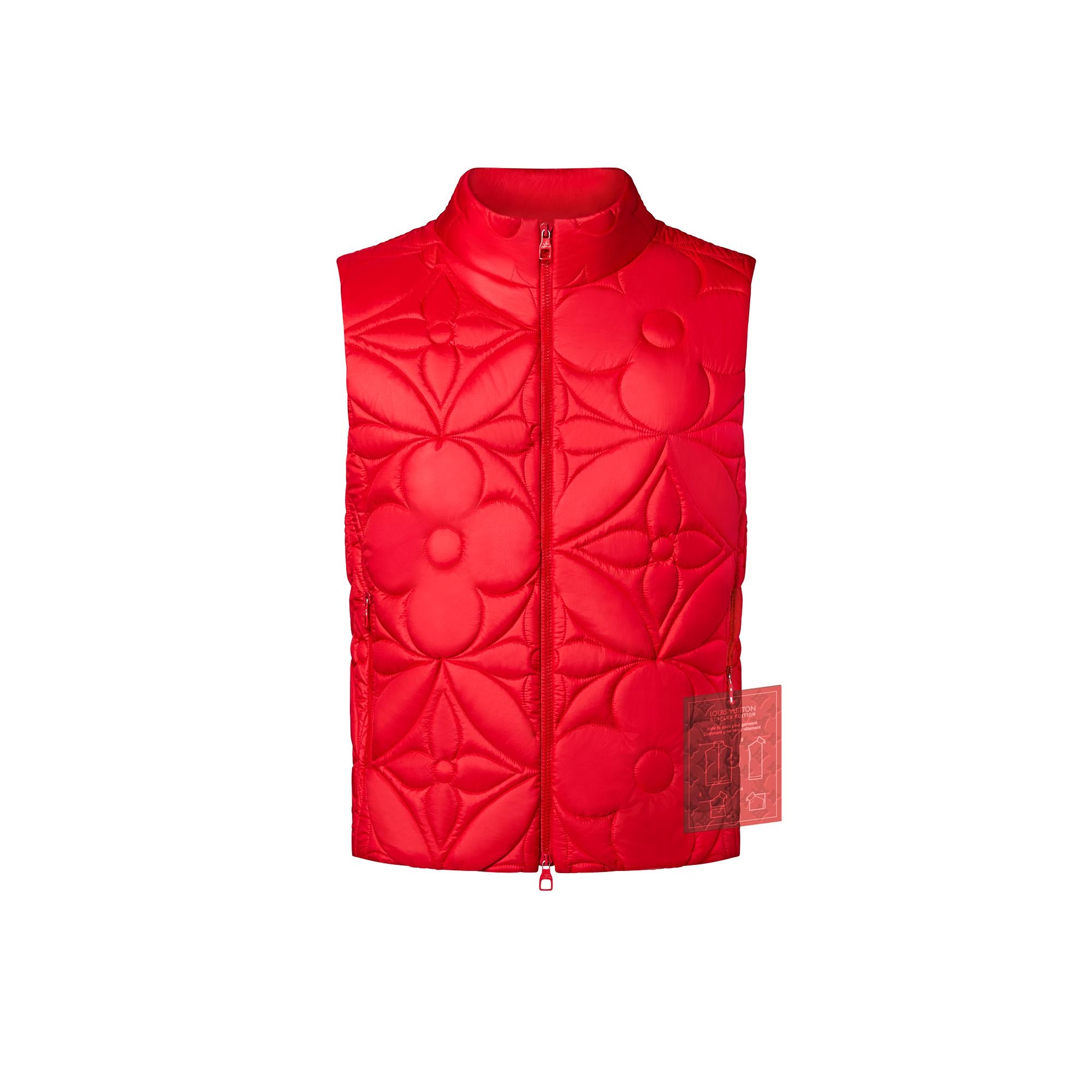 LVSE Padded Monogram Flower Gilet - 1