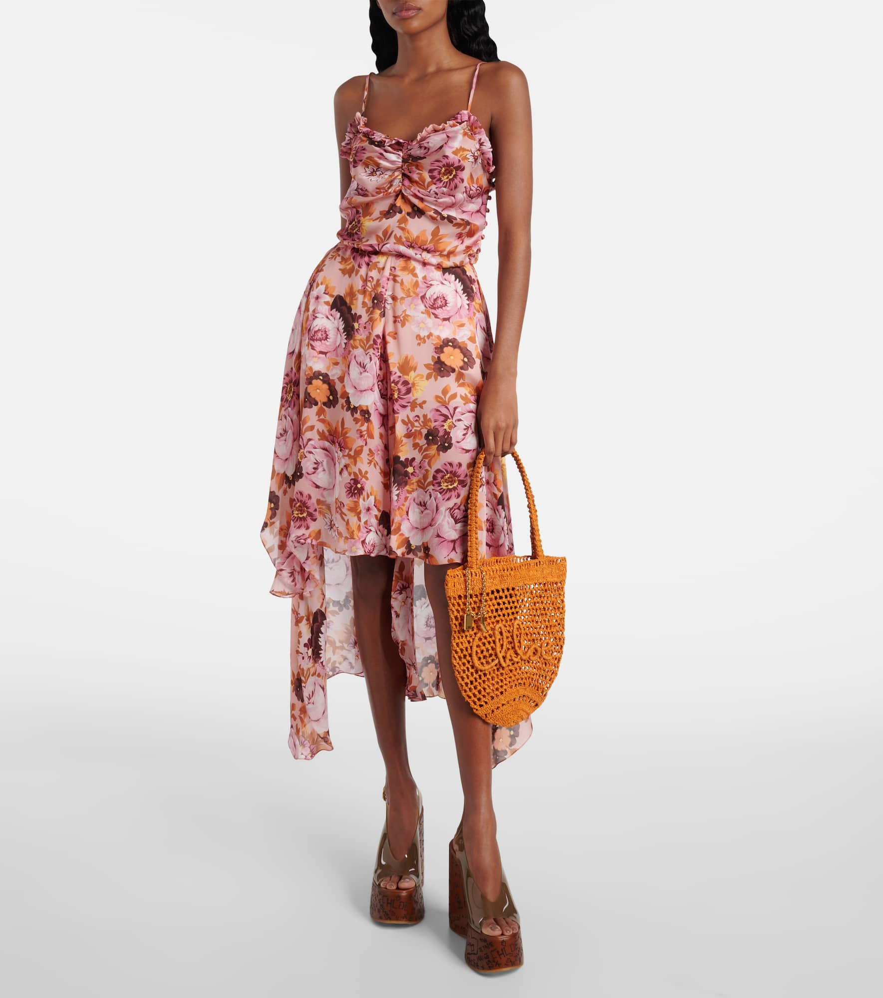 Summer Banana raffia tote bag - 5