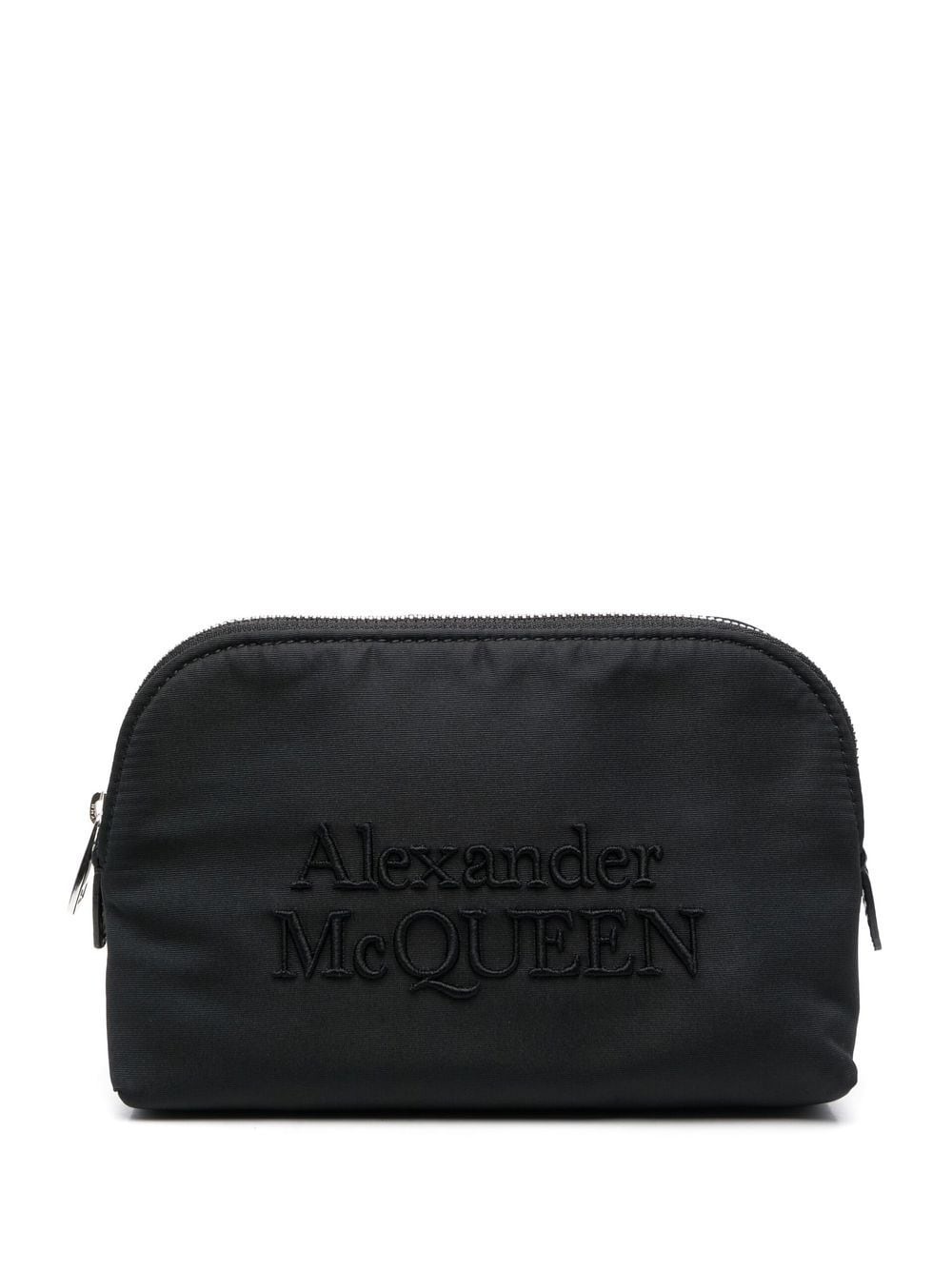 embroidered logo makeup bag - 1