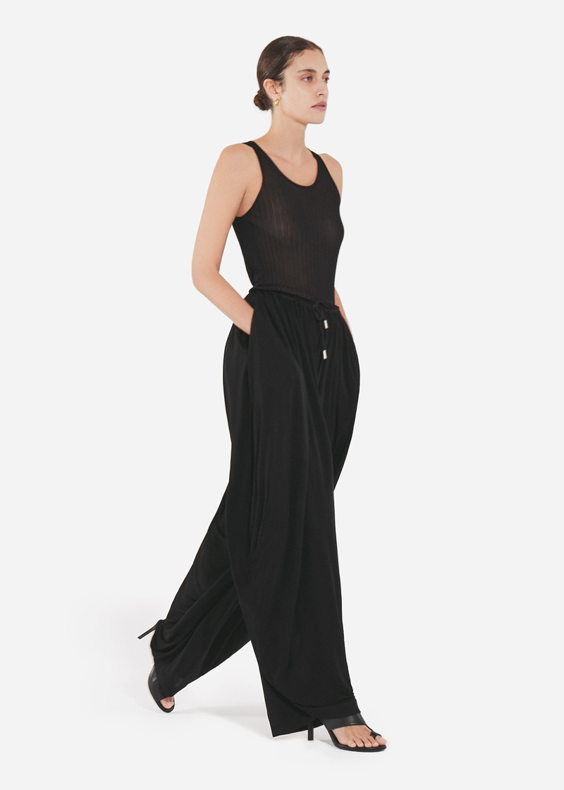 Elasticated Waist Gathered Pant in Viscose 3
