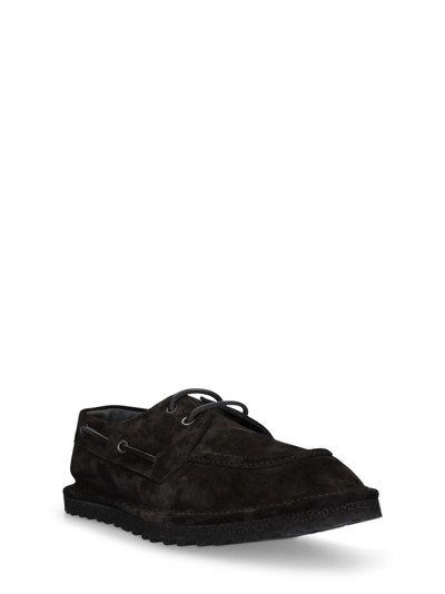 Dries Van Noten Suede lace-up loafers outlook