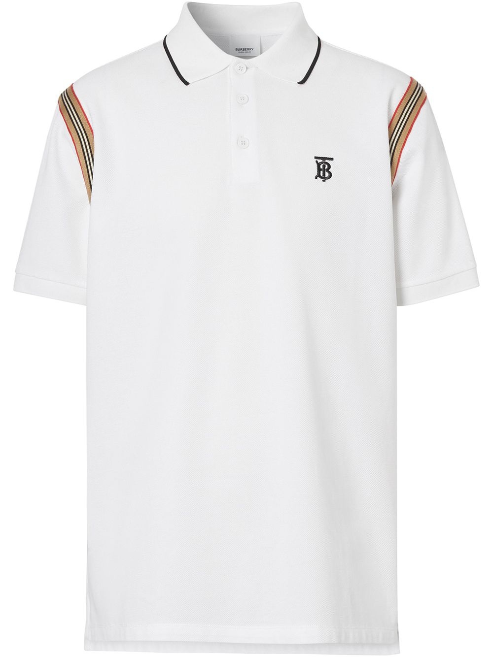 Icon Stripe trimmed polo shirt - 1