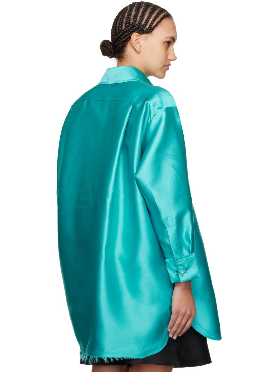 Blue Oversized Shirt - 3
