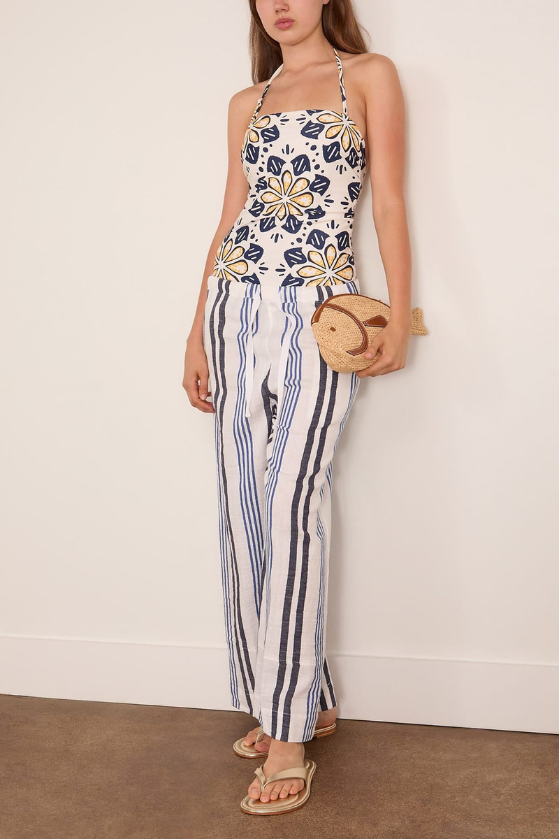 lemlem Desta Pants in Marina Blue outlook