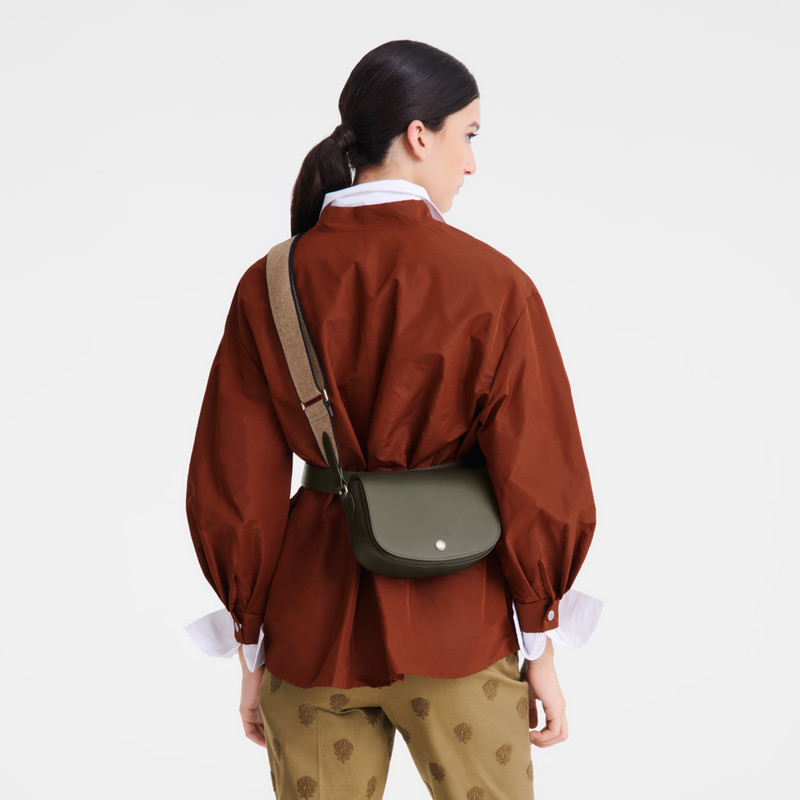 Longchamp Épure S Crossbody bag Khaki - Leather outlook