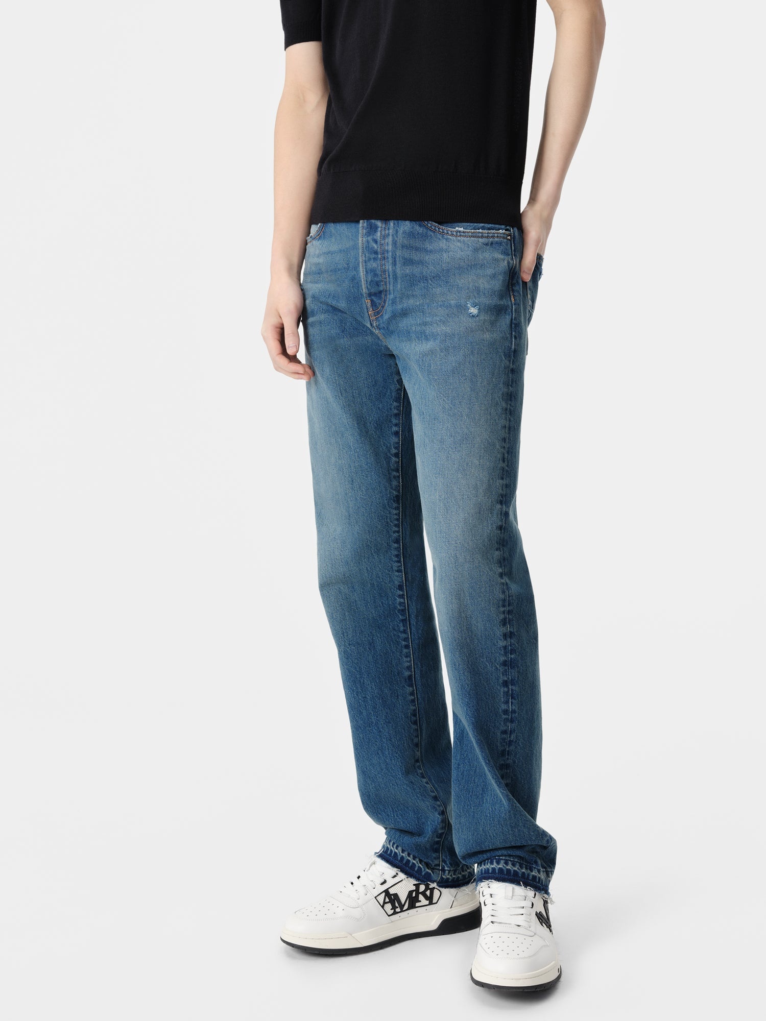 RELEASED HEM STRAIGHT JEAN - 4