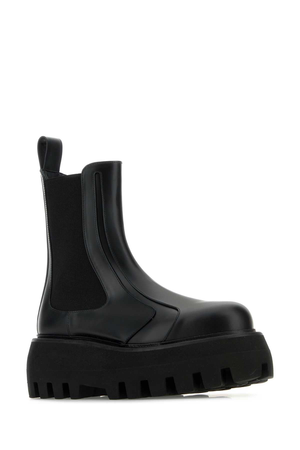 Alexander Mcqueen Women Black Leather Chelsea Sofa Ankle Boots - 2