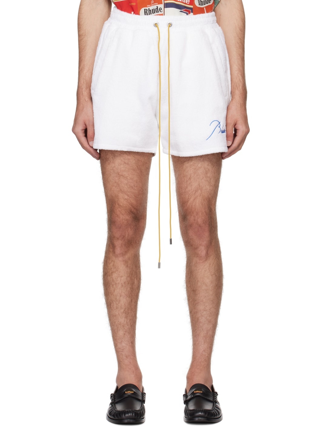White Three-Pocket Shorts - 1