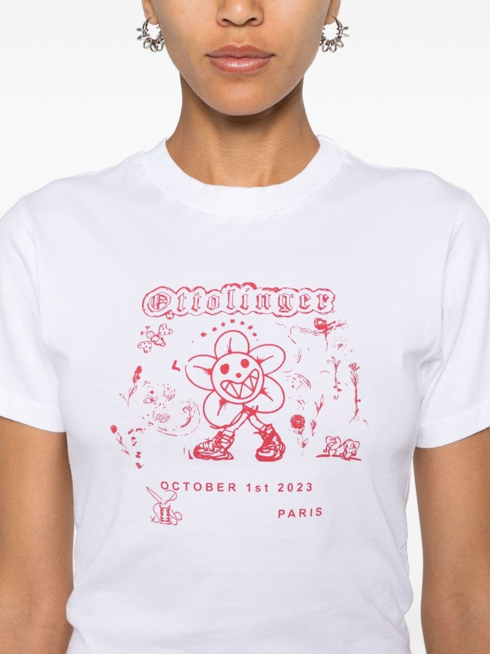 logo-print cotton T-shirt - 5