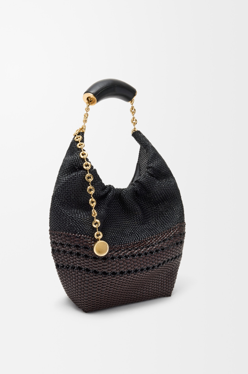 Small Squeeze bag in woven nappa calfskin 5