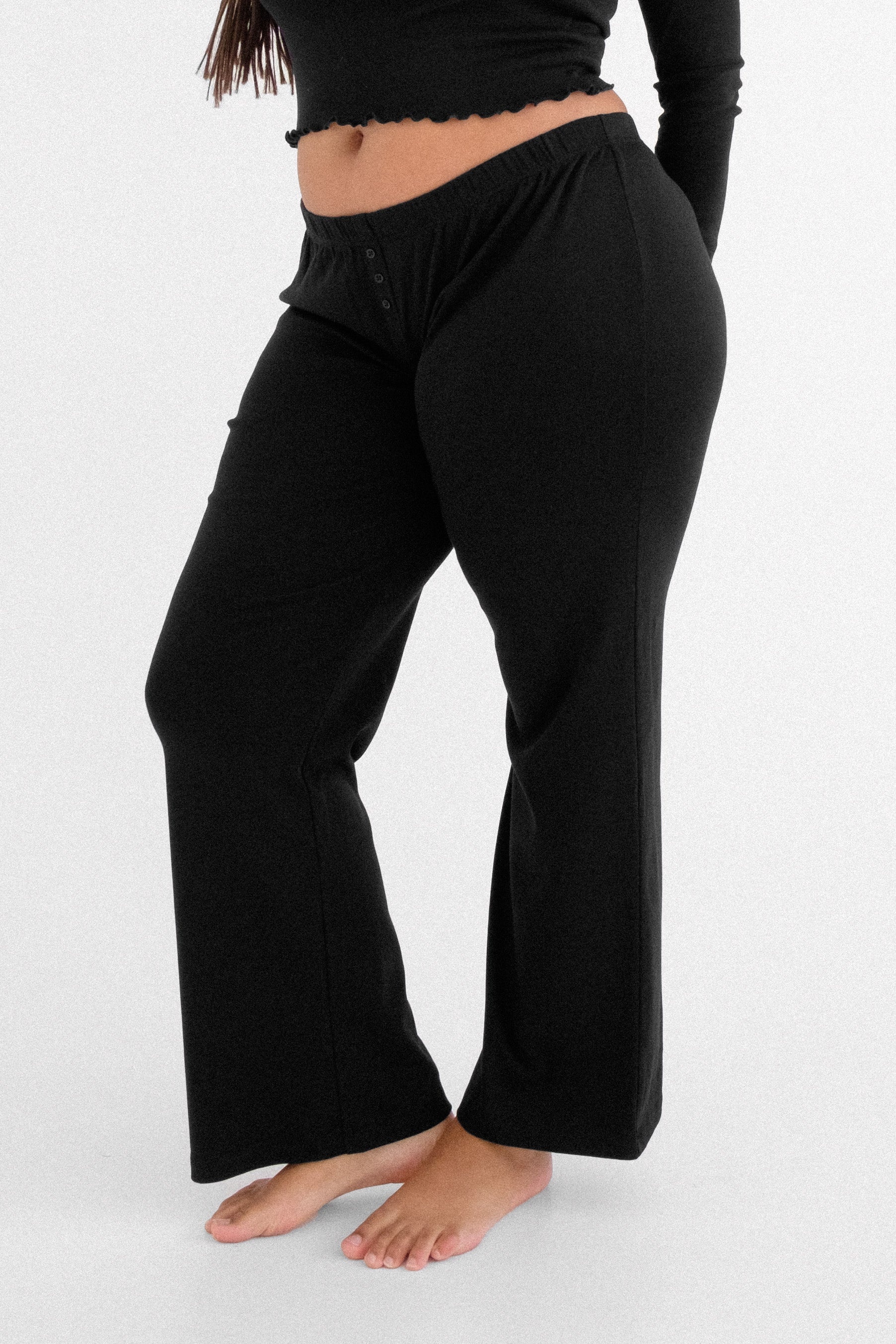 The Pant: Cotton Jersey Black - 4