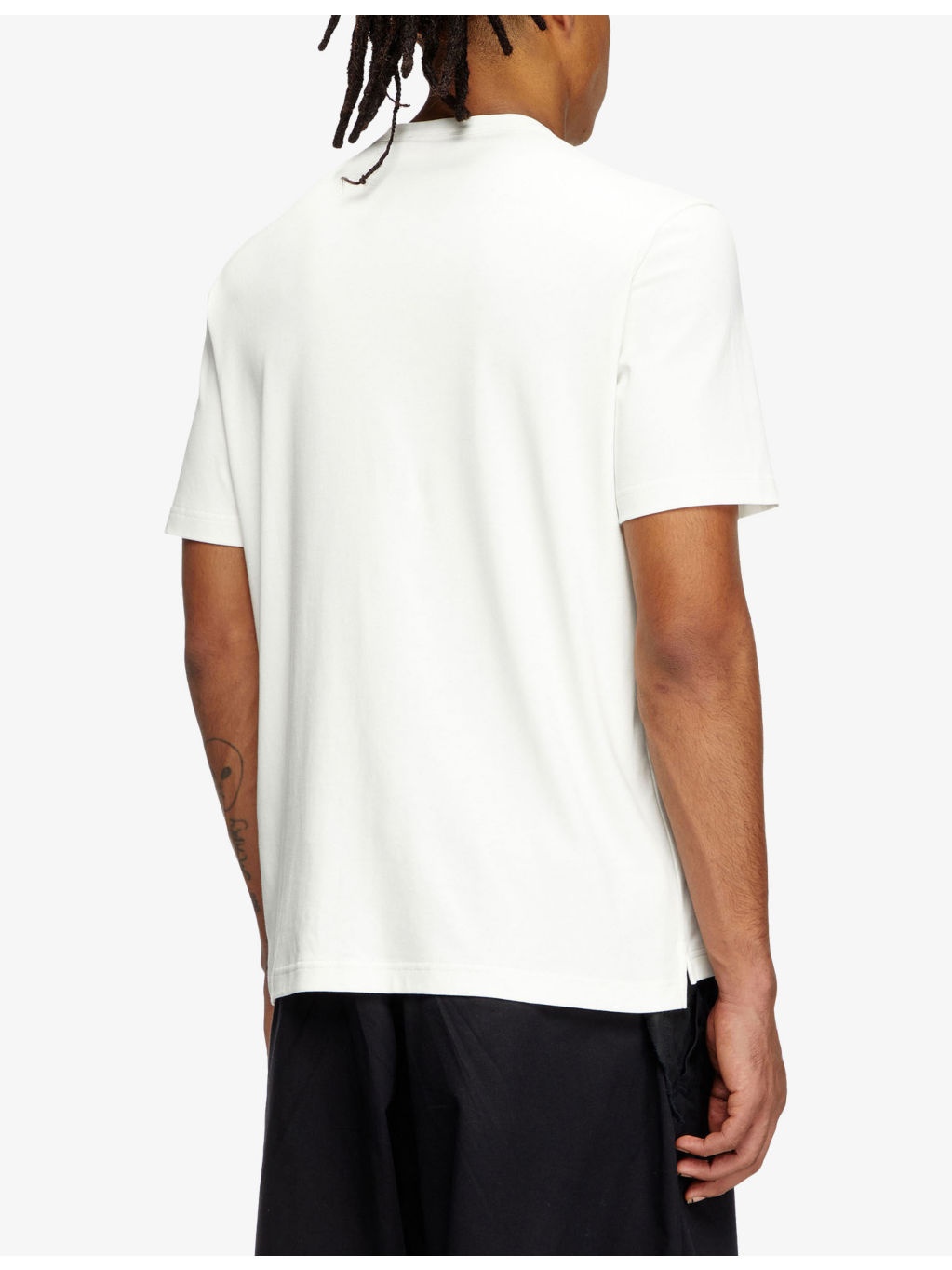 T-Adjust-Slits-R17 Crewneck Cotton-Jersey T-Shirt - 4