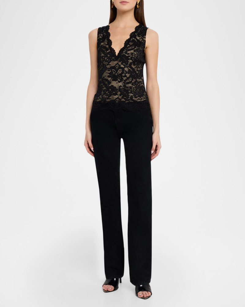 GENERATION LOVE Leila Lace V-Neck Tank Top outlook