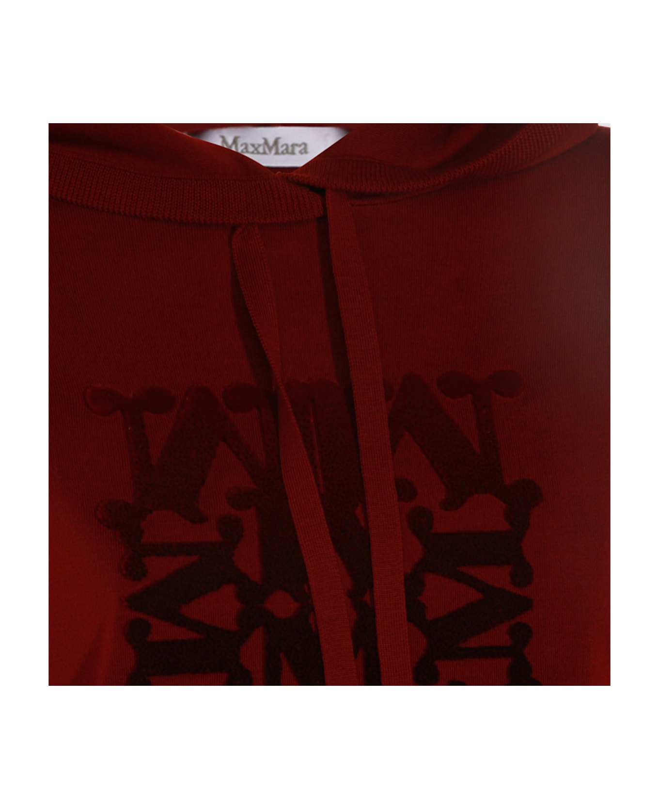 Dark Red Wool Sweatshirt - 3