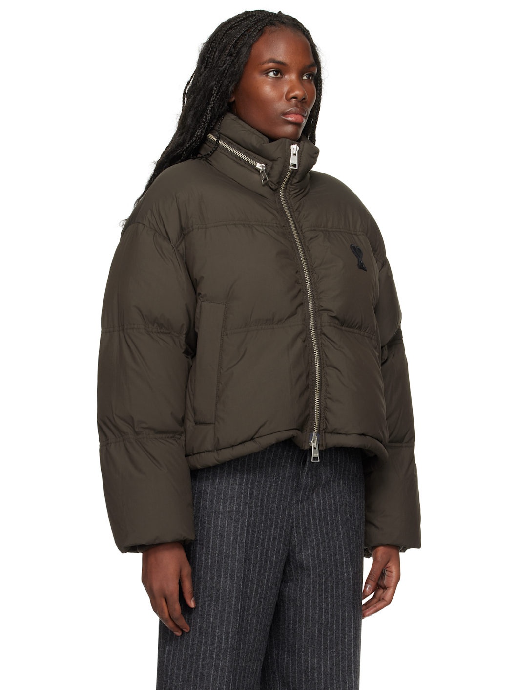 Brown Ami de Coeur Down Jacket - 2
