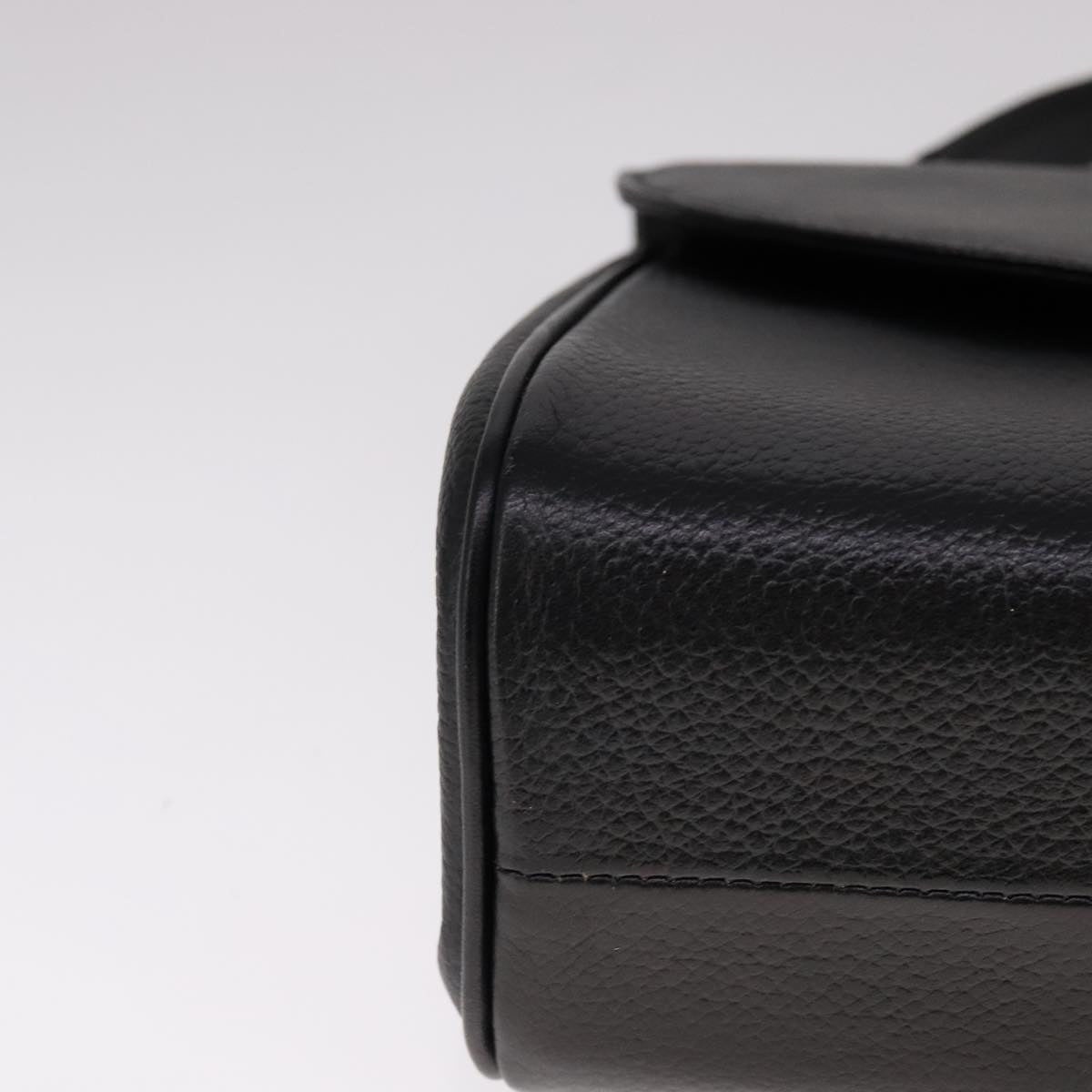 Burberry Hand Bag Leather Black - 10
