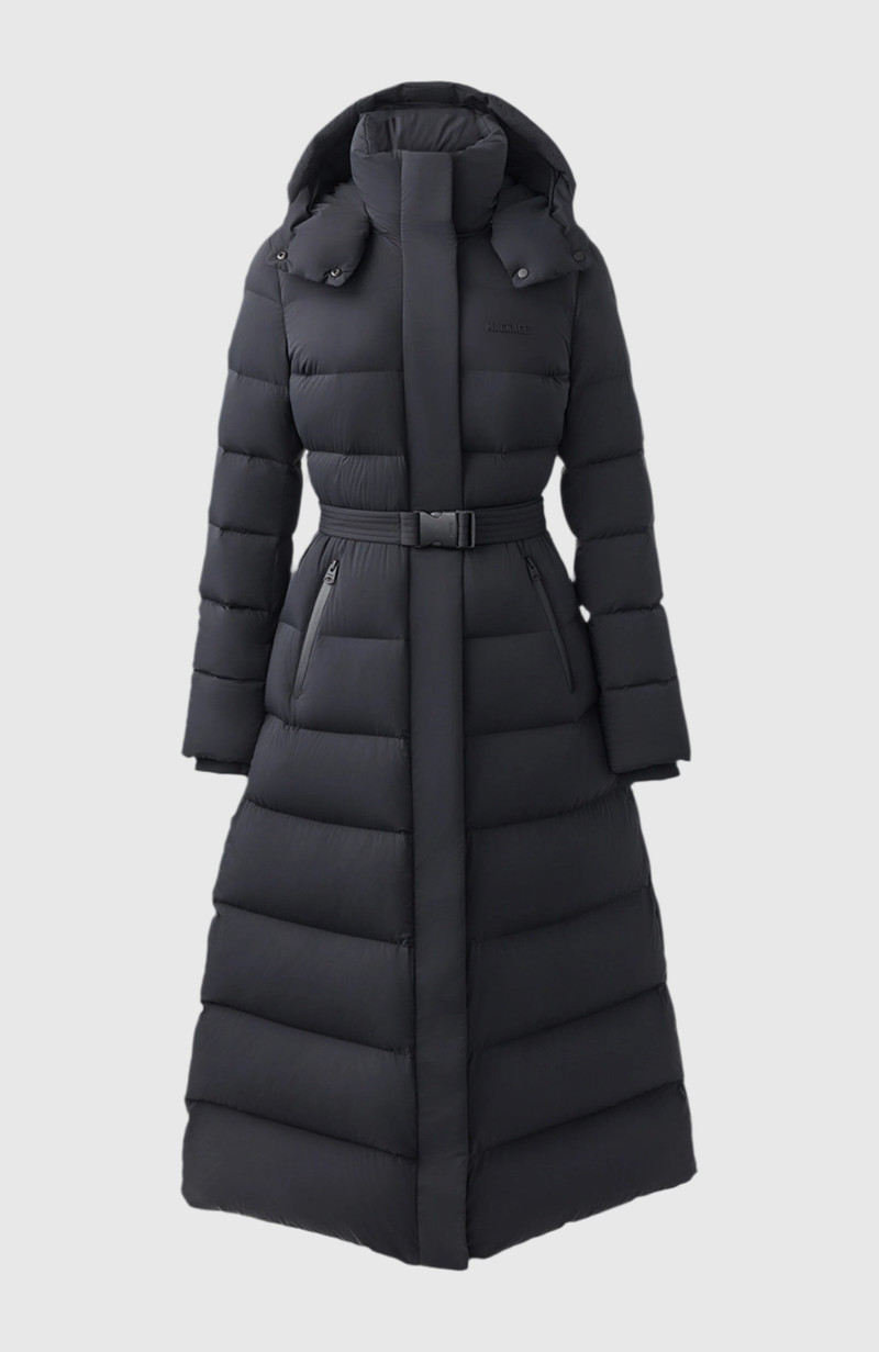 CALINA-CITY Stretch down maxi coat 1