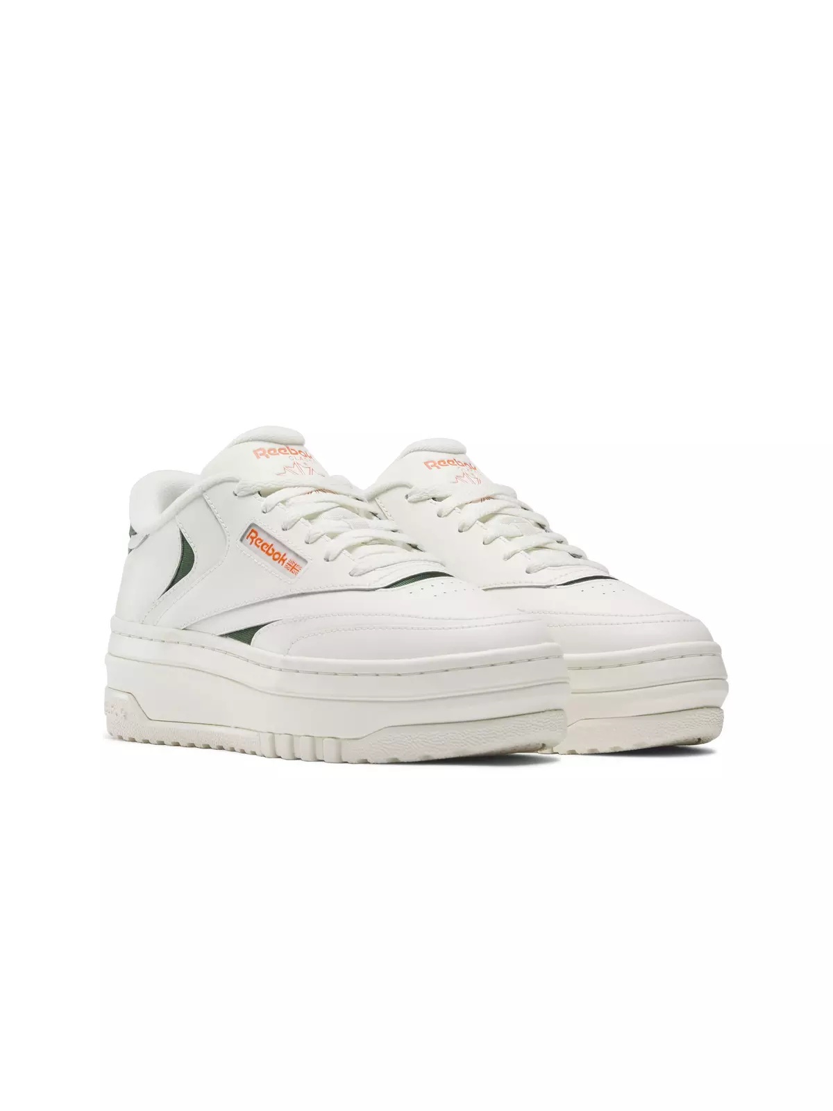 Club C Extra "Dark Green/Pump Orange/Chalk" Women's Shoe - 2
