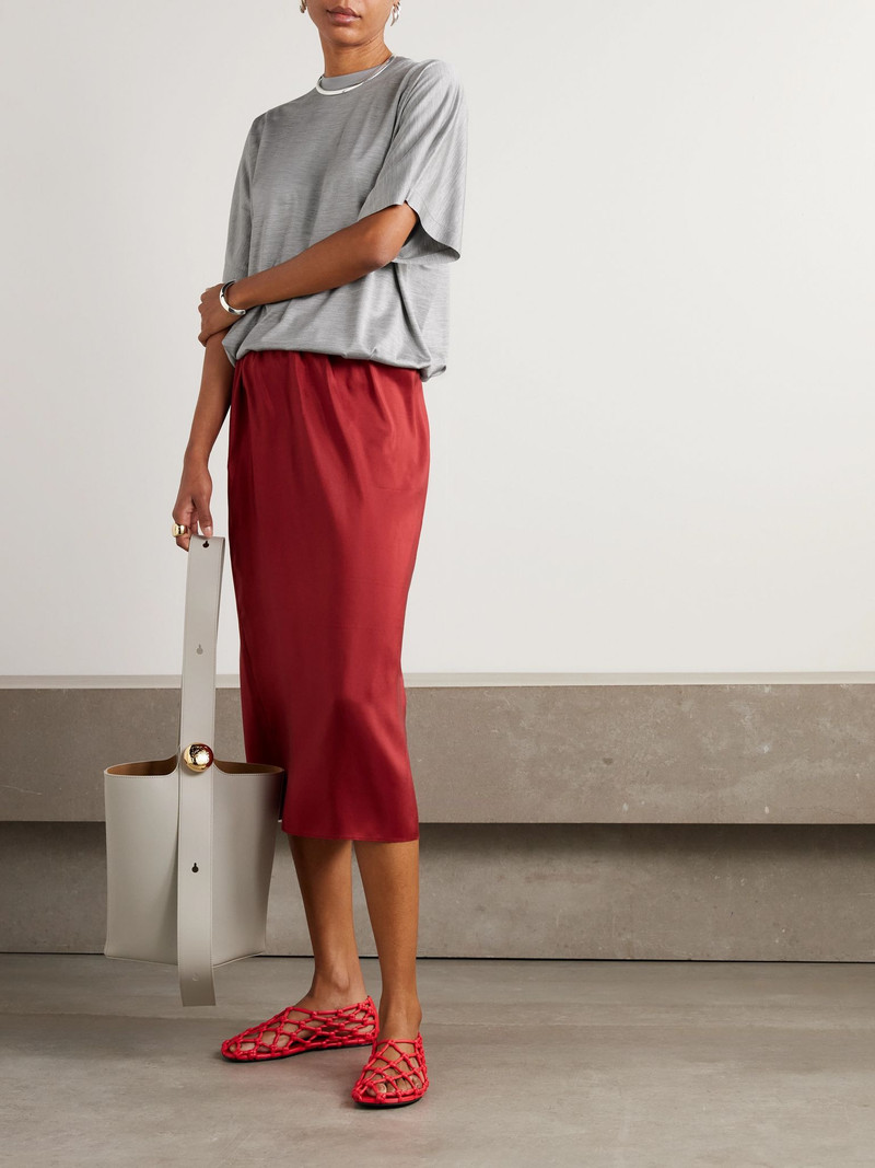 Carven Silk-jersey T-shirt Gray outlook