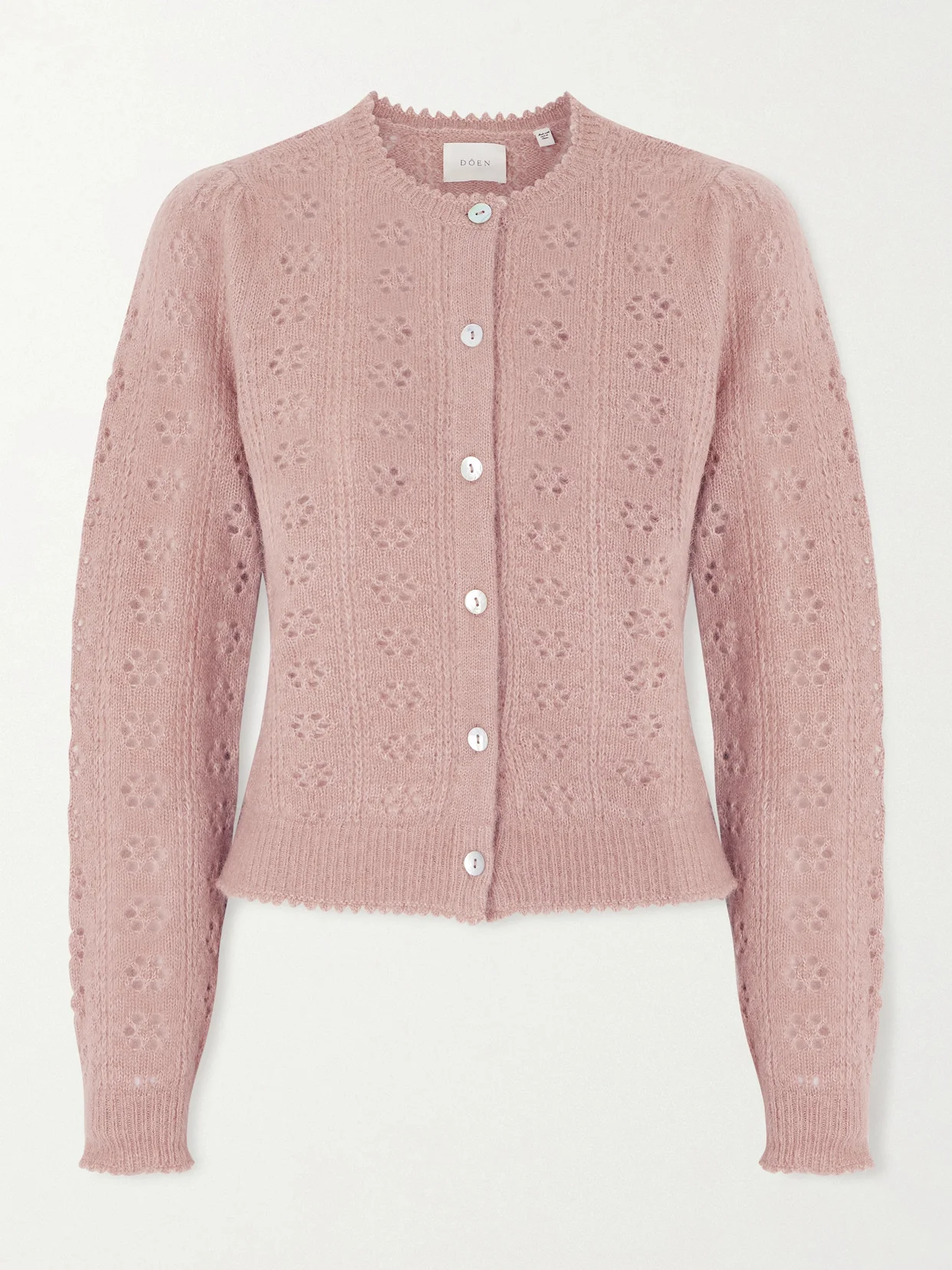 Emery Pointelle-knit Cardigan - 1