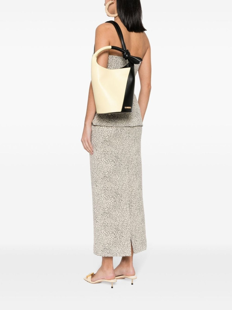 JACQUEMUS Le Petit Tourni leather bucket bag outlook