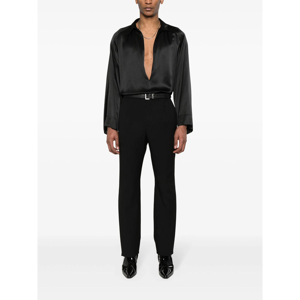 Saint Laurent Black Trousers - Regular & Straight-Leg Trousers Men - 3
