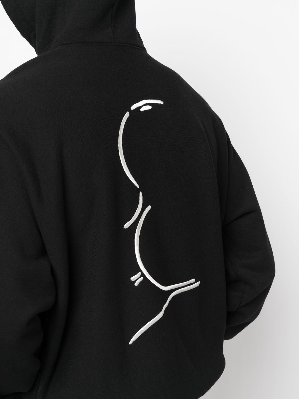 embroidered hoodie - 5