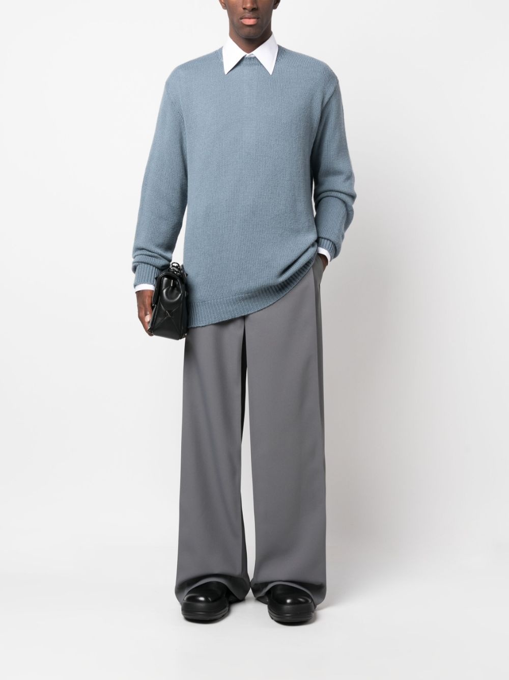 stud-embellished cashmere jumper - 2