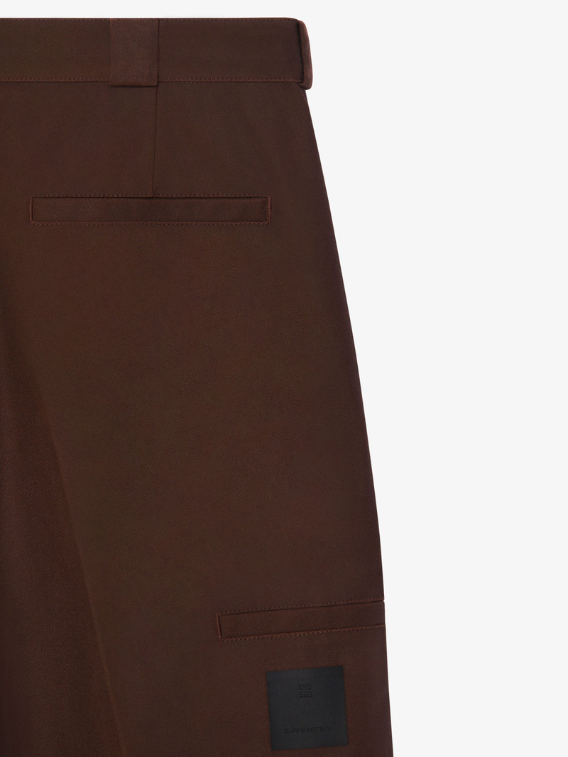 EXTRA WIDE CHINO BERMUDA SHORTS IN CANVAS 5