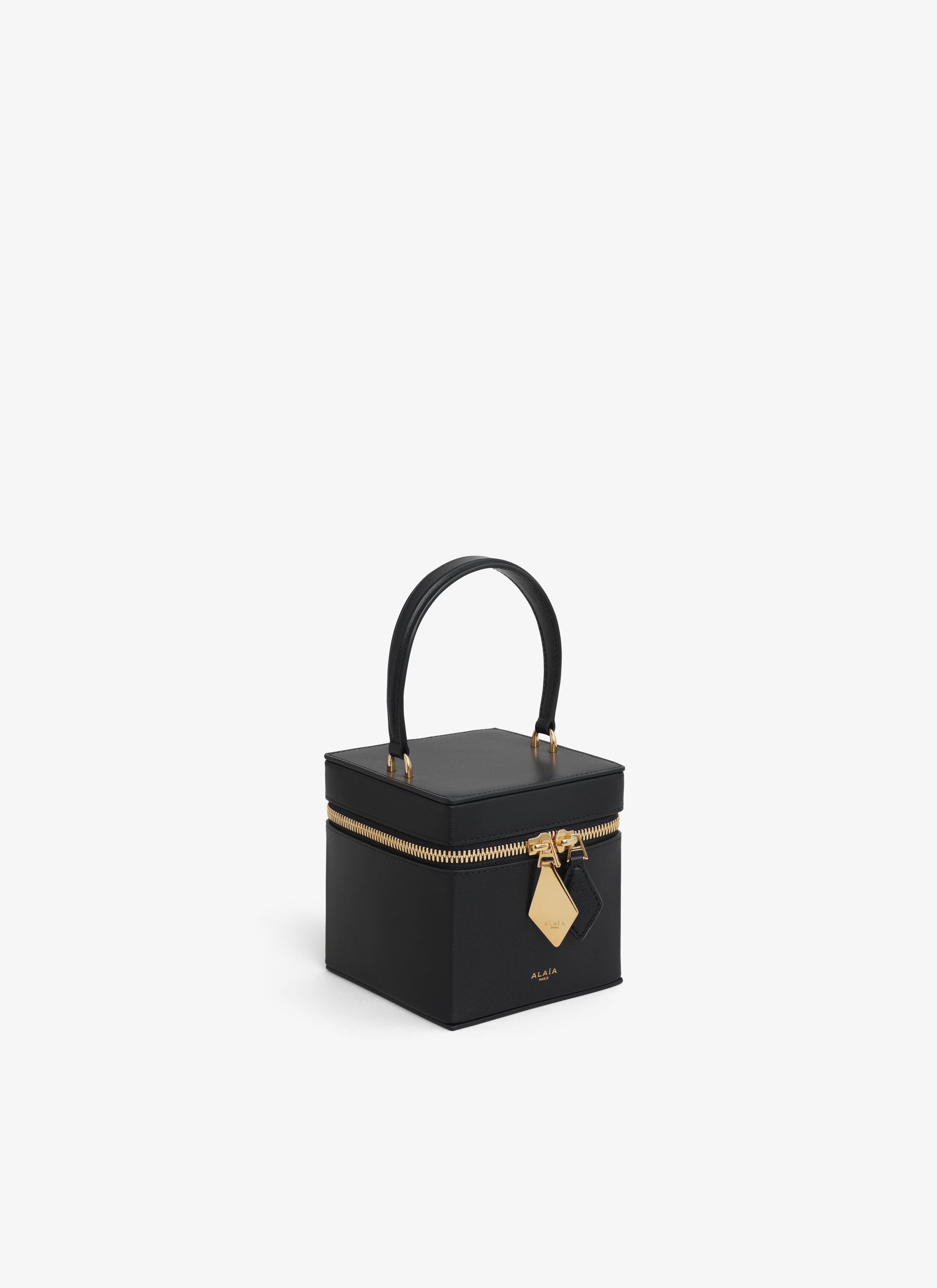 CUBE VANITY CASE IN SHINY GOATSKIN - 3
